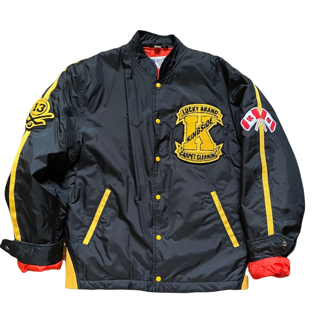 Lucky Brand black athletic puffer jacket